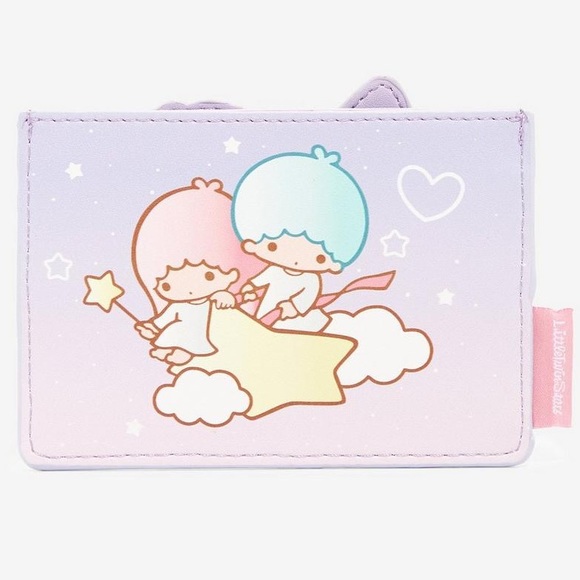 LOUNGEFLY SANRIO LITTLE TWIN STARS Constellation MINI BACKPACK & CARDHOLDER SET! - Picture 8 of 10